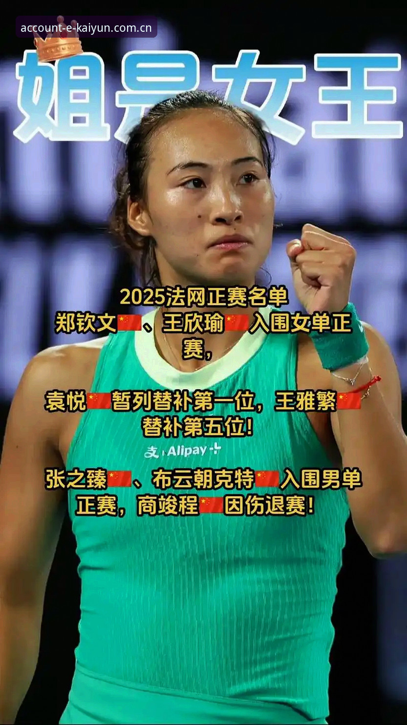 3大看点解读2026法网女单签表：郑钦文保分压力下的5个关键数据